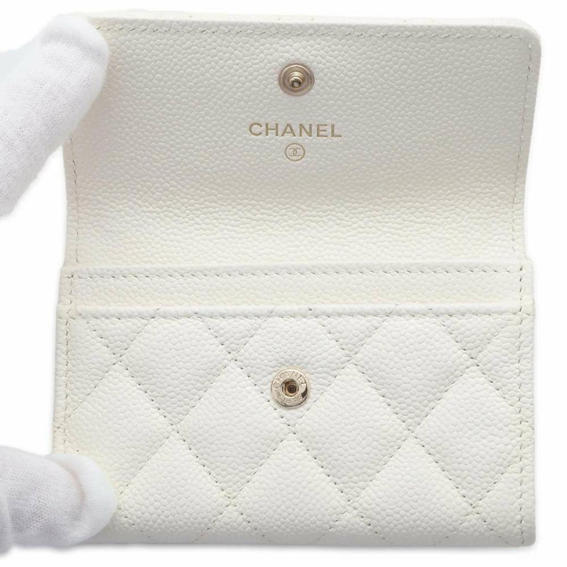 シャネル カードケース マトラッセ チェーンモチーフココマーク キャビアスキン CHANEL 財布