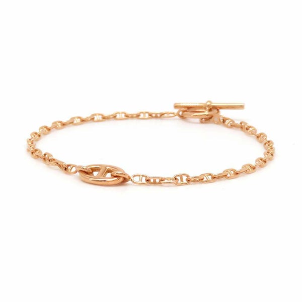 エルメス ブレスレット シェーヌダンクル ファランドールTPM K18PGピンクゴールド サイズSH HERMES ジュエリー
