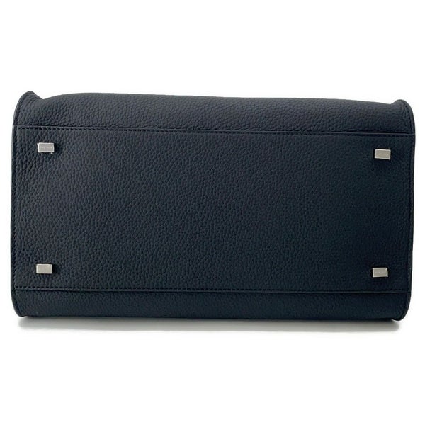 ザ ロウ ハンドバッグ ソフトマルゴー12 レザー W1586 THE ROW バッグ 2way 黒