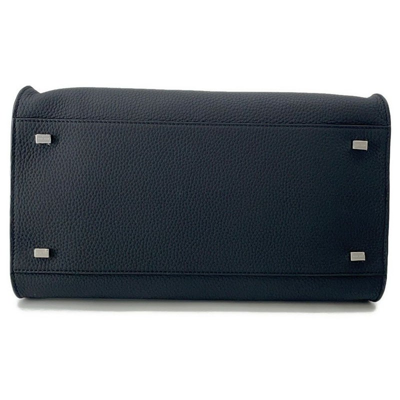 ザ ロウ ハンドバッグ ソフトマルゴー12 レザー W1586 THE ROW バッグ 2way 黒