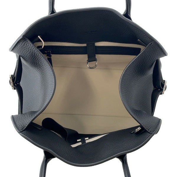 ザ ロウ ハンドバッグ ソフトマルゴー12 レザー W1586 THE ROW バッグ 2way 黒