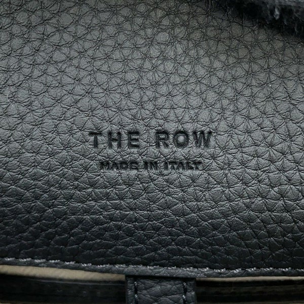 ザ ロウ ハンドバッグ ソフトマルゴー12 レザー W1586 THE ROW バッグ 2way 黒