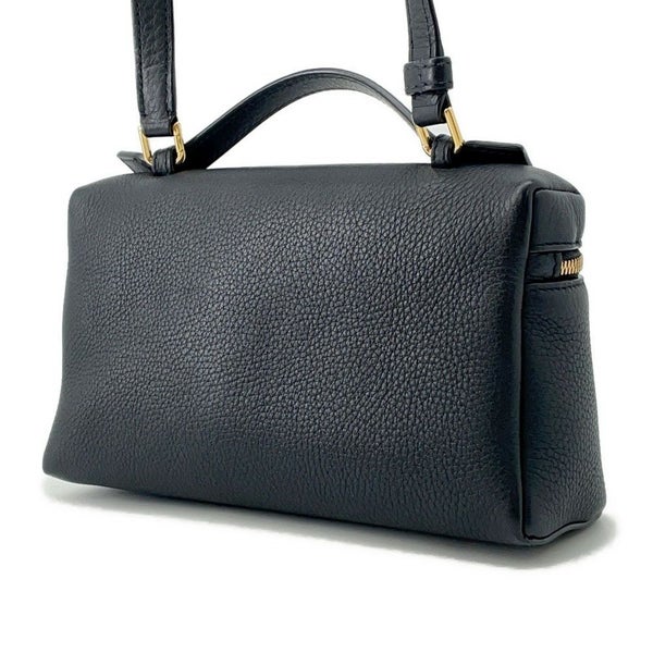 ロロピアーナ ハンドバッグ エクストラ・ポケット・ポーチ L19 レザー FAN4045  Loro Piana 2wayショルダー 黒
