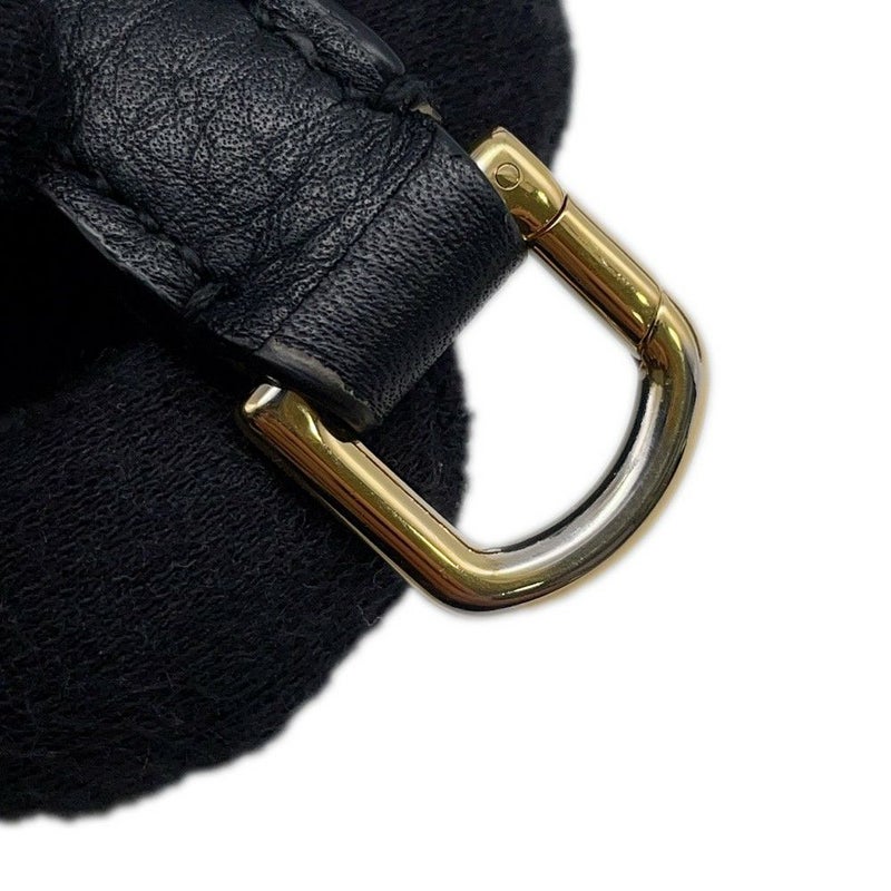 ロロピアーナ ハンドバッグ エクストラ・ポケット・ポーチ L19 レザー FAN4045  Loro Piana 2wayショルダー 黒