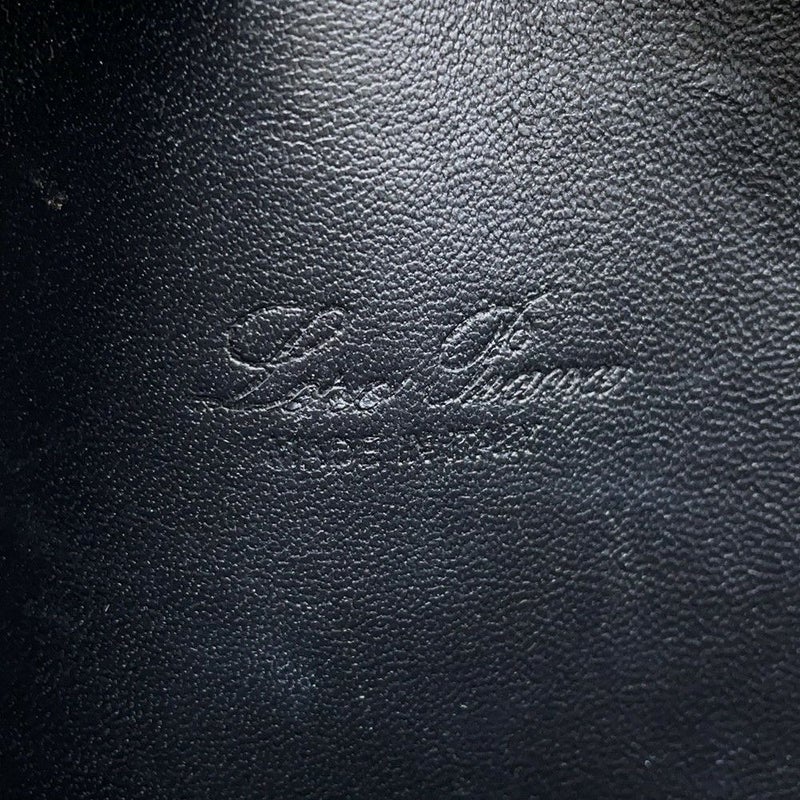 ロロピアーナ ハンドバッグ エクストラ・ポケット・ポーチ L19 レザー FAN4045  Loro Piana 2wayショルダー 黒