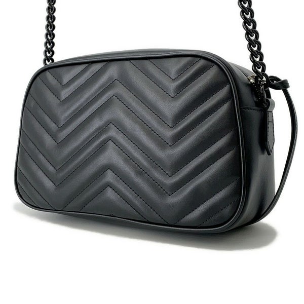 グッチ ショルダーバッグ GGマーモント キルティング スモール 447632 GUCCI バッグ チェーンショルダー 黒