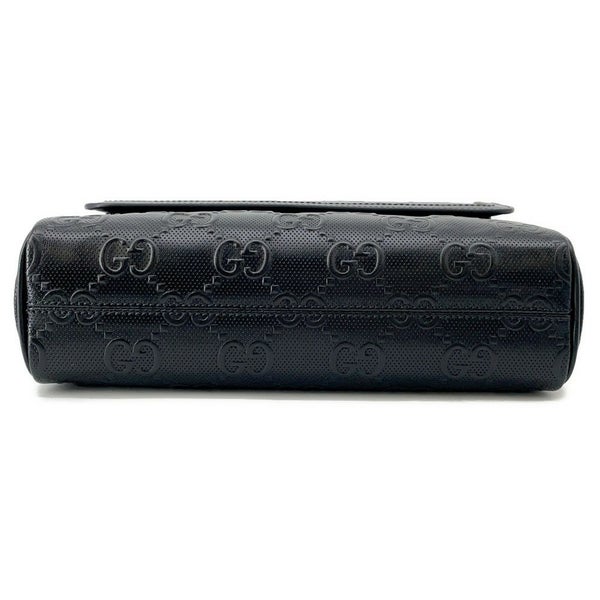 グッチ ショルダーバッグ GGエンボス  レザー 658565 GUCCI バッグ メンズ 黒