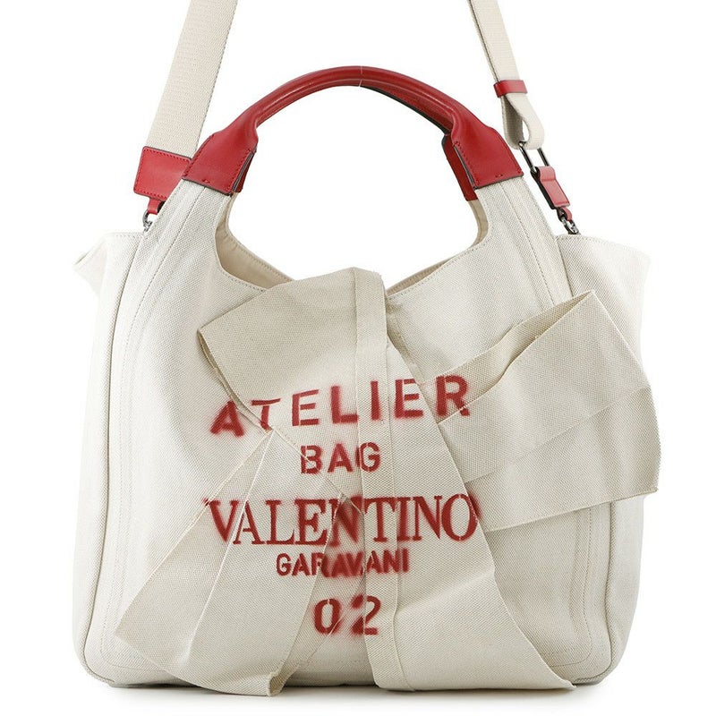 ヴァレンティノ・ガラヴァーニ トートバッグ アトリエ 02 ボウ エディション キャンバス UW0B0H95SVJ VALENTINO 2way