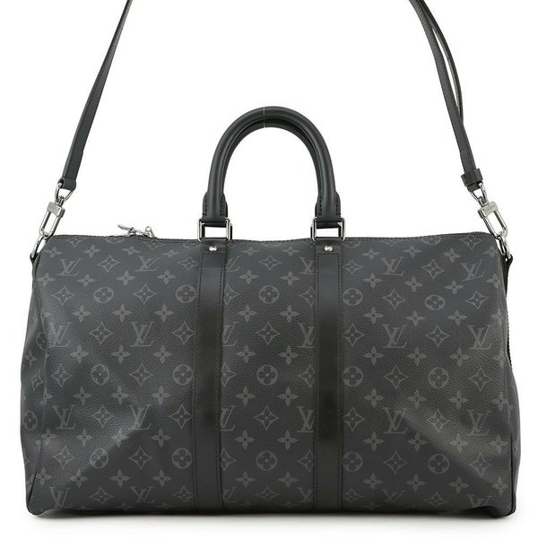 ルイヴィトン ボストンバッグ モノグラム・エクリプス キーボル・バンドリエール45 M40569 2wayショルダー ブラック 黒