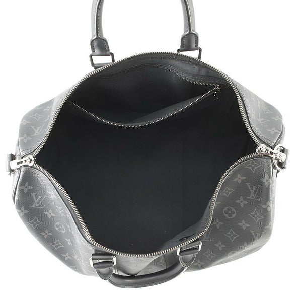 ルイヴィトン ボストンバッグ モノグラム・エクリプス キーボル・バンドリエール45 M40569 2wayショルダー ブラック 黒