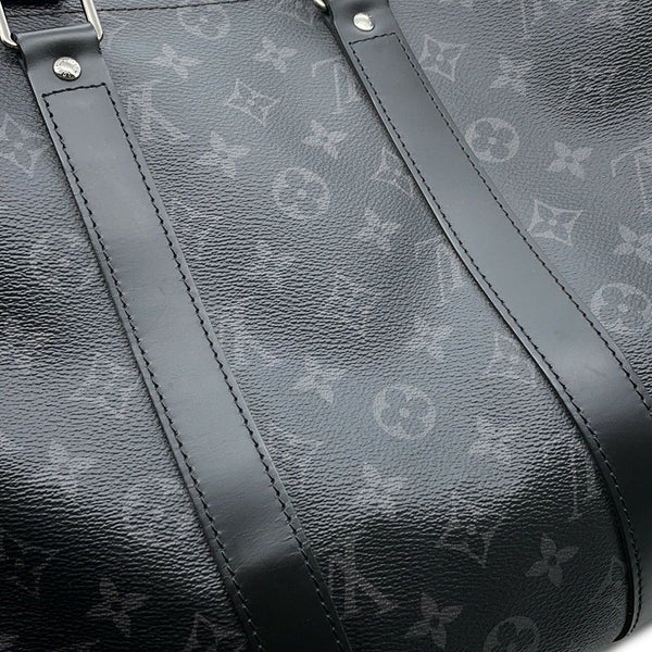 ルイヴィトン ボストンバッグ モノグラム・エクリプス キーボル・バンドリエール45 M40569 2wayショルダー ブラック 黒