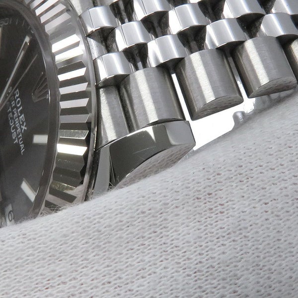 ロレックス デイトジャスト41 SS/K18WG 126334 ROLEX 腕時計 スレート文字盤