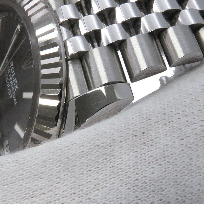 ロレックス デイトジャスト41 SS/K18WG 126334 ROLEX 腕時計 スレート文字盤