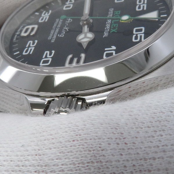 ロレックス エアキング ランダムシリアル ルーレット 126900 ROLEX 腕時計 黒文字盤