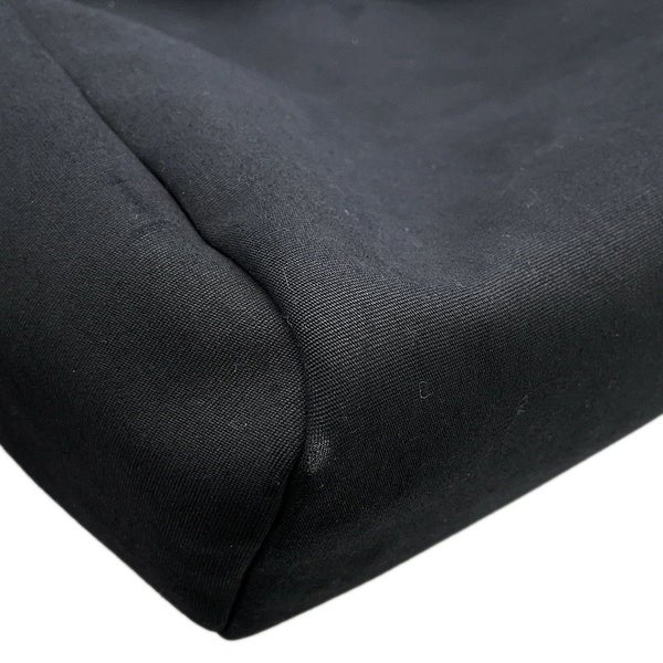 エルメス ショルダーバッグ エールバッグMM ブラック/シルバー金具 トワルオフィシエ/レザー □G刻印 黒