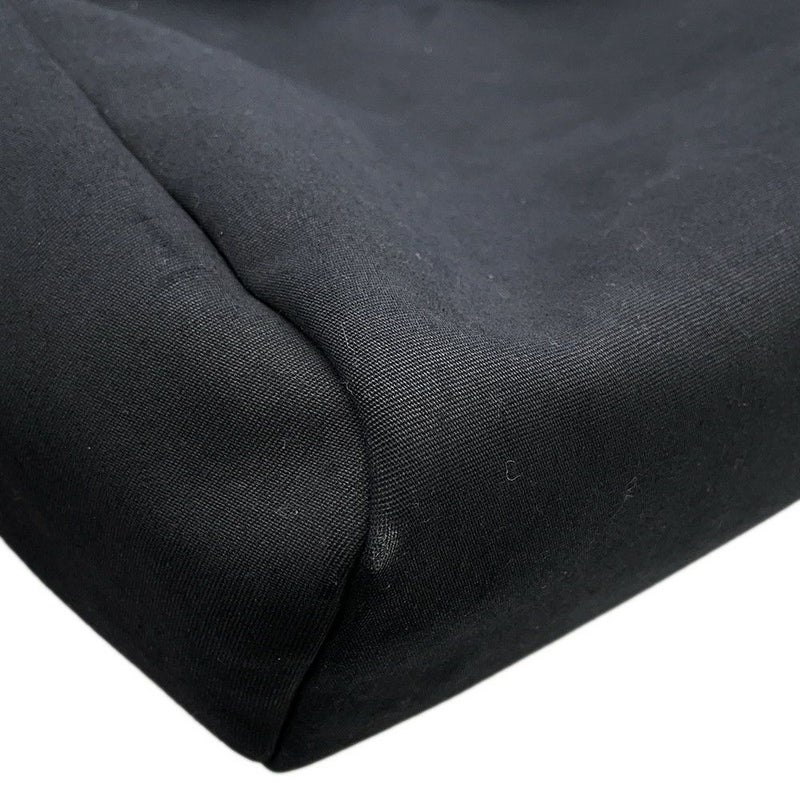 エルメス ショルダーバッグ エールバッグMM ブラック/シルバー金具 トワルオフィシエ/レザー □G刻印 黒