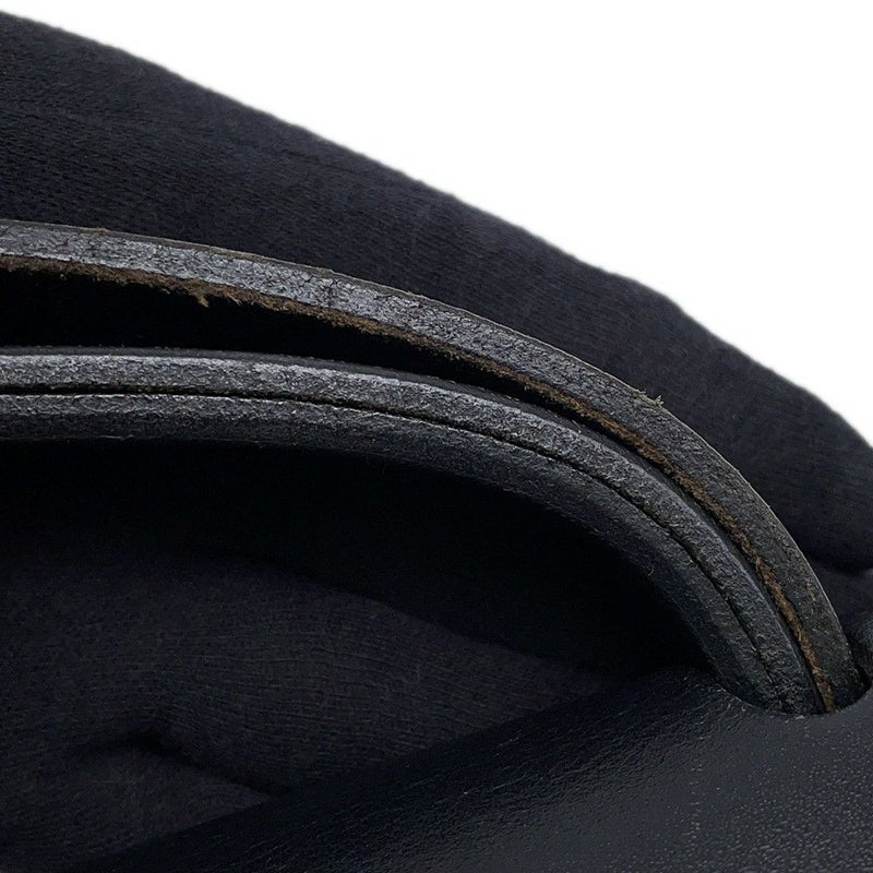 エルメス ショルダーバッグ エールバッグMM ブラック/シルバー金具 トワルオフィシエ/レザー □G刻印 黒