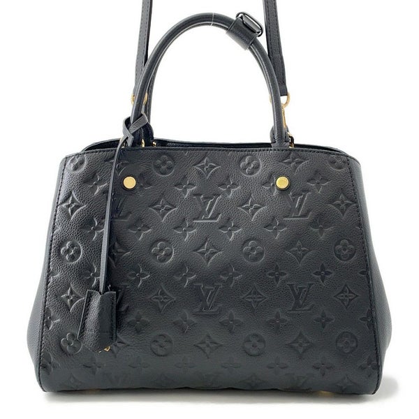 ルイヴィトン ハンドバッグ モノグラム アンプラント モンテーニュMM 2wayショルダーバッグ M41048 黒 ブラック