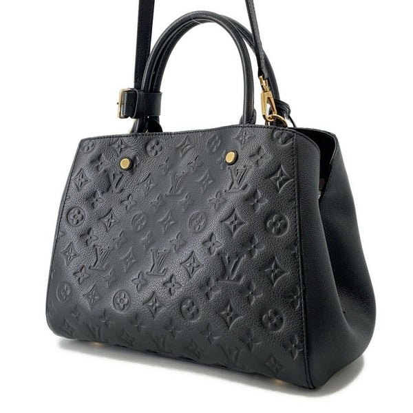 ルイヴィトン ハンドバッグ モノグラム アンプラント モンテーニュMM 2wayショルダーバッグ M41048 黒 ブラック