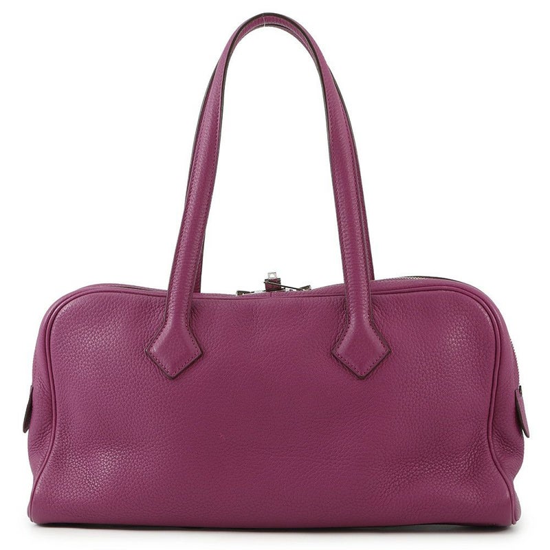 エルメス ハンドバッグ ヴィクトリア エラン トスカ/シルバー金具 トリヨンクレマンス □O刻印