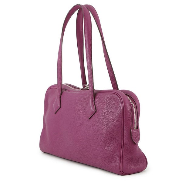 エルメス ハンドバッグ ヴィクトリア エラン トスカ/シルバー金具 トリヨンクレマンス □O刻印