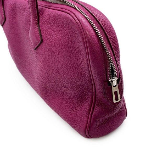 エルメス ハンドバッグ ヴィクトリア エラン トスカ/シルバー金具 トリヨンクレマンス □O刻印