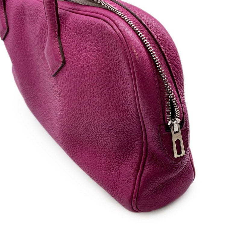 エルメス ハンドバッグ ヴィクトリア エラン トスカ/シルバー金具 トリヨンクレマンス □O刻印