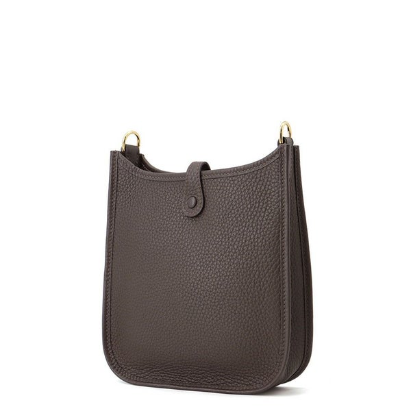 エルメス ショルダーバッグ エブリンTPM 111cm エベンヌ/ゴールド金具 トリヨンクレマンス K刻印 HERMES Evelyne