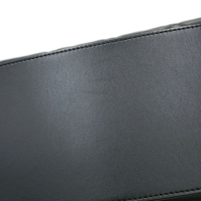 シャネル チェーントートバッグ マトラッセ ココマークターンロック レザー CHANEL 黒