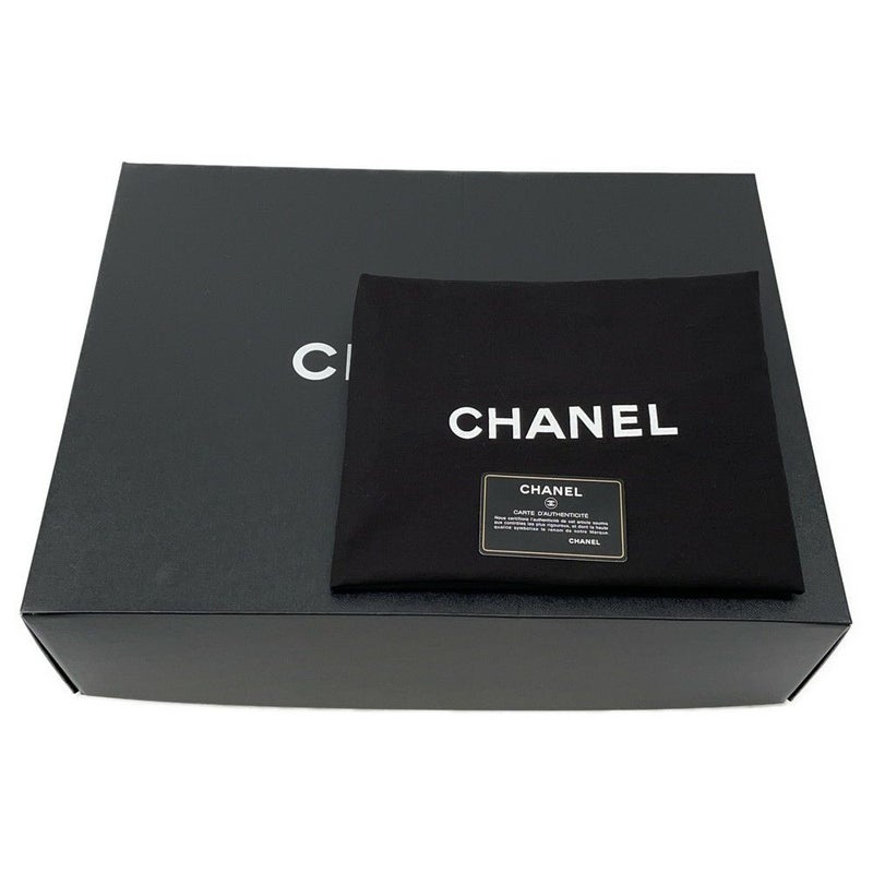 シャネル チェーントートバッグ マトラッセ ココマークターンロック レザー CHANEL 黒