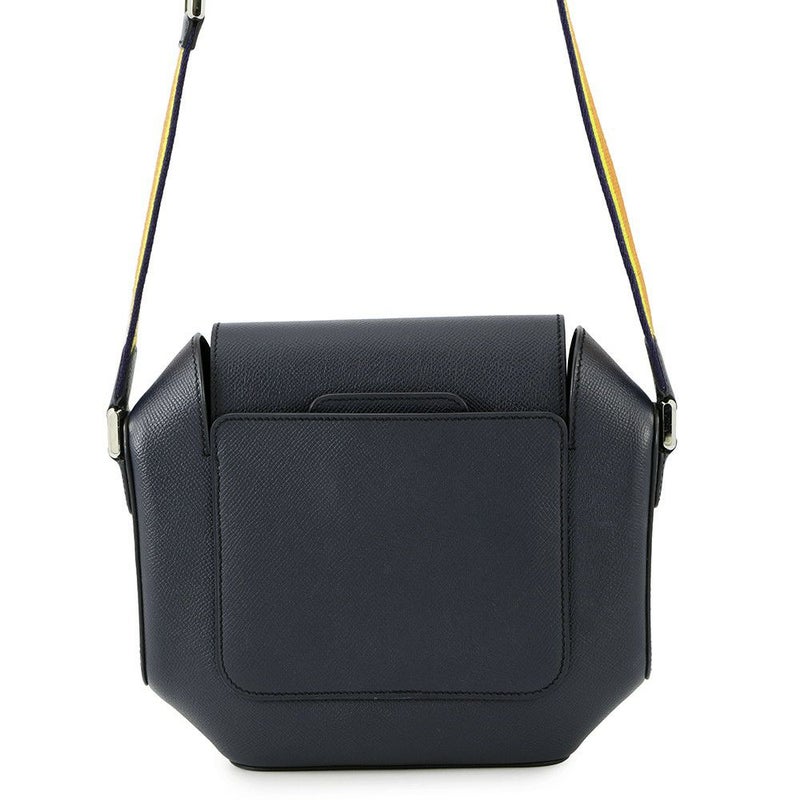 エルメス ショルダーバッグ オクタゴン ブルーインディゴ/シルバー金具 エプソン X刻印