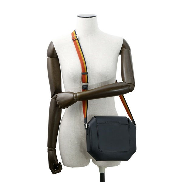 エルメス ショルダーバッグ オクタゴン ブルーインディゴ/シルバー金具 エプソン X刻印