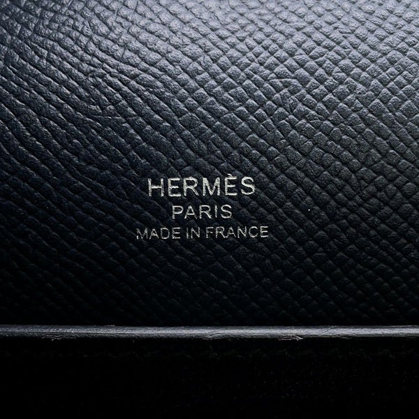 エルメス ショルダーバッグ オクタゴン ブルーインディゴ/シルバー金具 エプソン X刻印