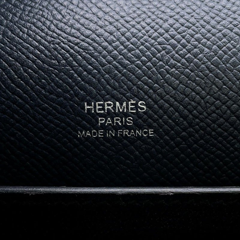 エルメス ショルダーバッグ オクタゴン ブルーインディゴ/シルバー金具 エプソン X刻印