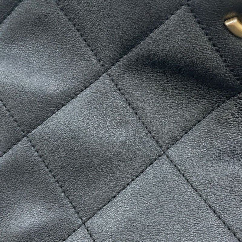 シャネル トートバッグ マトラッセ ココマーク ショッピングバッグ カーフレザー AS3537 CHANEL 黒