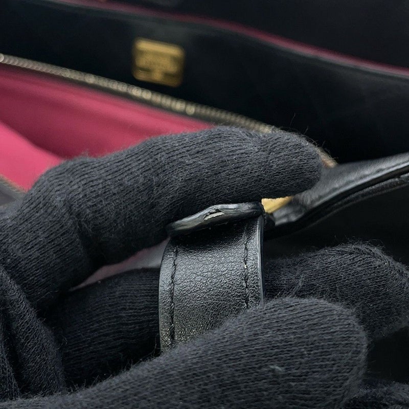 シャネル トートバッグ マトラッセ ココマーク ショッピングバッグ カーフレザー AS3537 CHANEL 黒