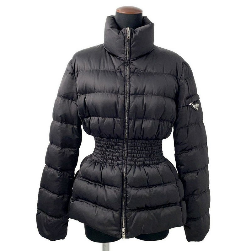 プラダ ダウンジャケット トライアングルロゴ レディースサイズ42 29B353 PRADA アウター 黒