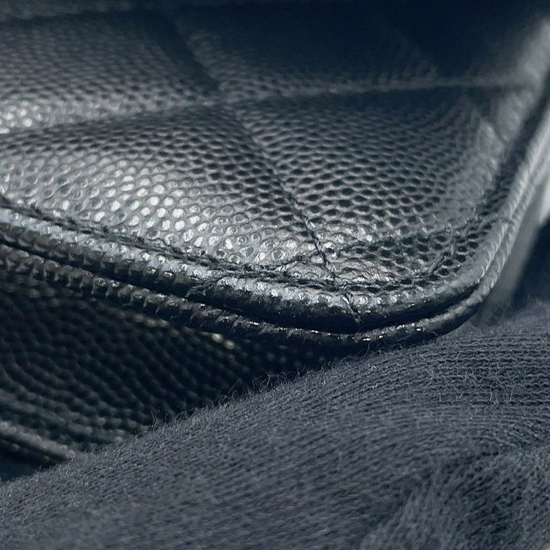 シャネル チェーンウォレット マトラッセ ココマーク キャビアスキン AP4326 CHANEL 財布 黒