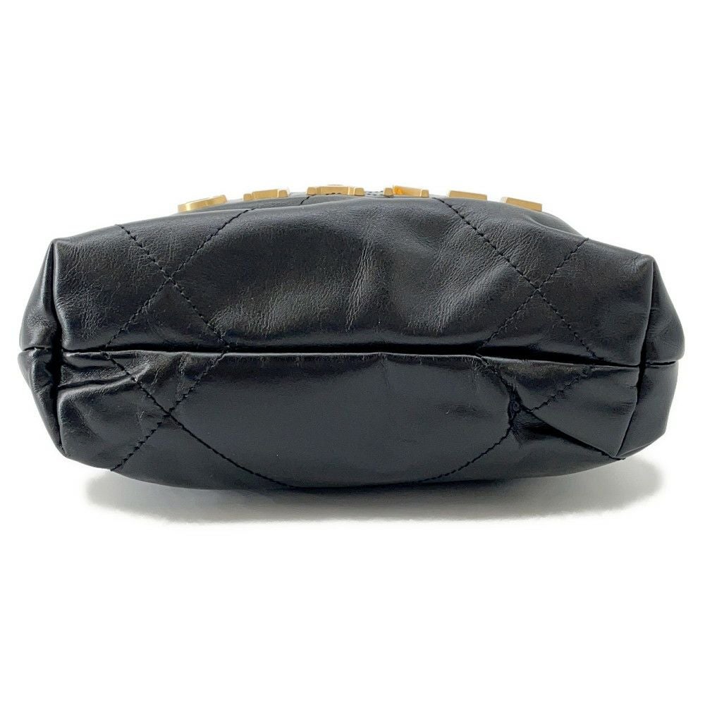 シャネル ハンドバッグ CHANEL 22 ミニ ココマーク シャイニーカーフレザー AS3980 CHANEL 2wayショルダーバッグ 黒 シャネル ハンドバッグ CHANEL 22 ミニ ココマーク シャイニーカーフ