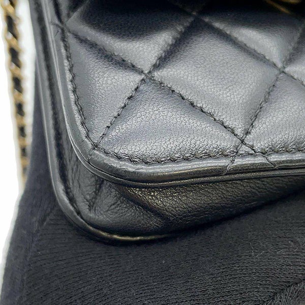 シャネル チェーンショルダーポーチ ミニ マトラッセ ココボール ラムスキン CHANEL ポシェット