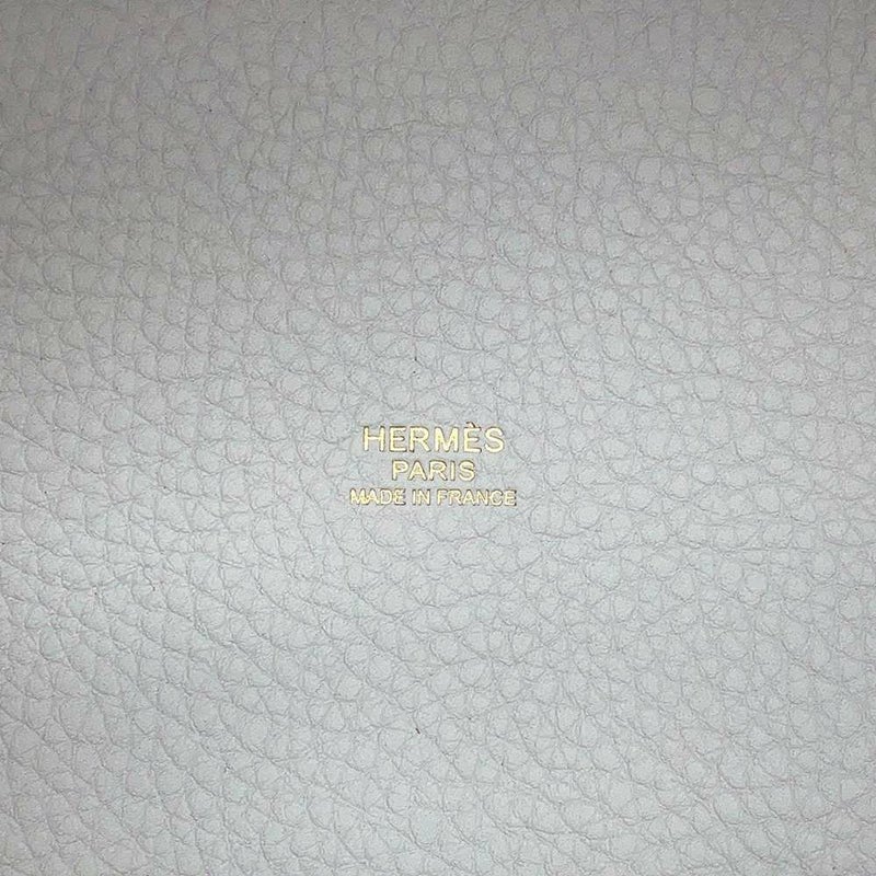 エルメス ハンドバッグ ピコタンロックPM ブルーペール/ゴールド金具 トリヨンクレマンス B刻印