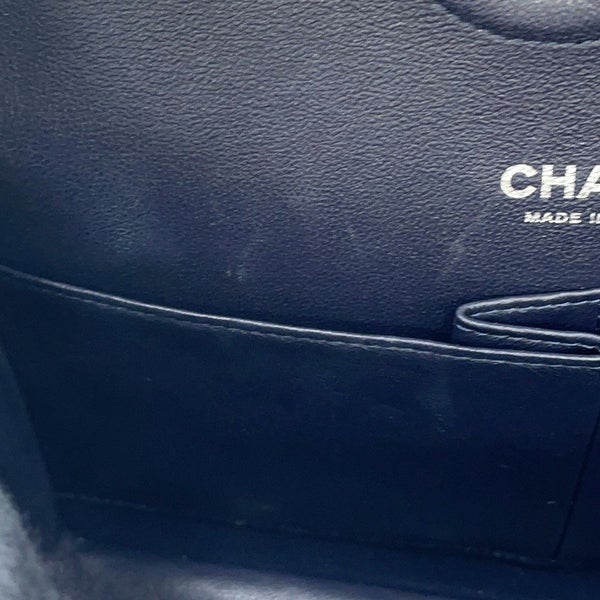 シャネル チェーンショルダーバッグ ココマーク ダブルチェーン デニム ツイード A01112 CHANEL