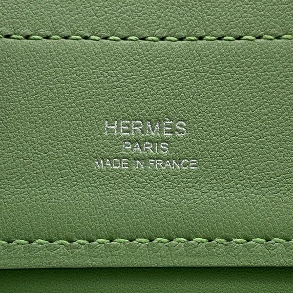 エルメス ショルダーバッグ サックアリーヌ ミニ ヴェールクリケット/シルバー金具 スイフト B刻印