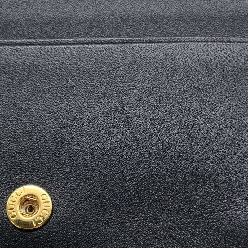 グッチ 二つ折り財布 オフィディア GG ミニウォレット スエード 523155 GUCCI 財布 黒