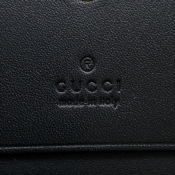 グッチ 二つ折り財布 オフィディア GG ミニウォレット スエード 523155 GUCCI 財布 黒