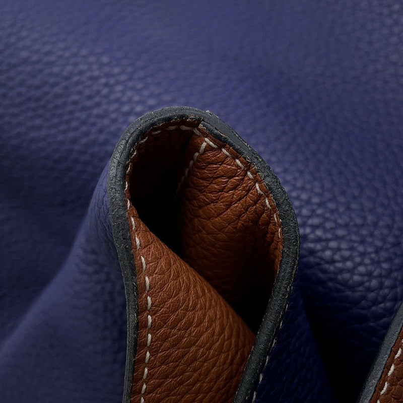 エルメス トートバッグ ドゥブルセンス45 ブルーニュイ/ゴールド トリヨンクレマンス C刻印