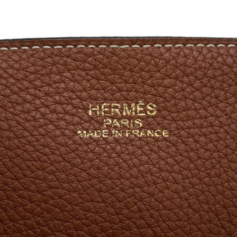 エルメス トートバッグ ドゥブルセンス45 ブルーニュイ/ゴールド トリヨンクレマンス C刻印