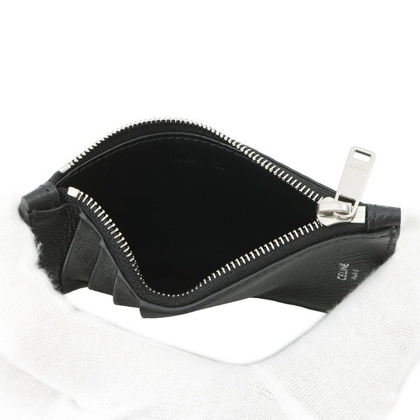 セリーヌ コインケース フラグメントケース グレインドカーフレザー ロゴ 10B683BEL CELINE カード入れ 黒