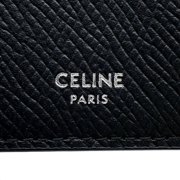 セリーヌ コインケース フラグメントケース グレインドカーフレザー ロゴ 10B683BEL CELINE カード入れ 黒
