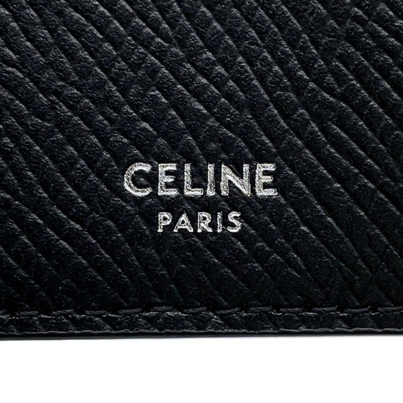 セリーヌ コインケース フラグメントケース グレインドカーフレザー ロゴ 10B683BEL CELINE カード入れ 黒
